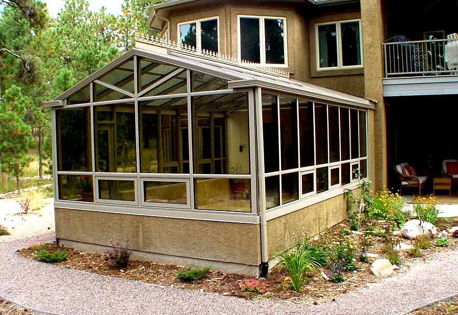 Custom 12 x 24 all-glass Lap pool enclousure Colorado conservatories, sunrooms, pool enclosures, spa sunrooms, patio enclosures, attached greenhouses,